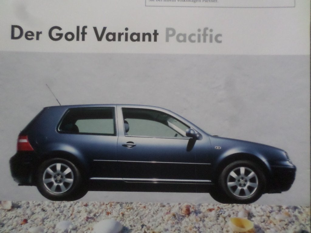 Volkswagen VW Golf Pacific Brochure, Ophalen of Verzenden, Zo goed als nieuw, Volkswagen