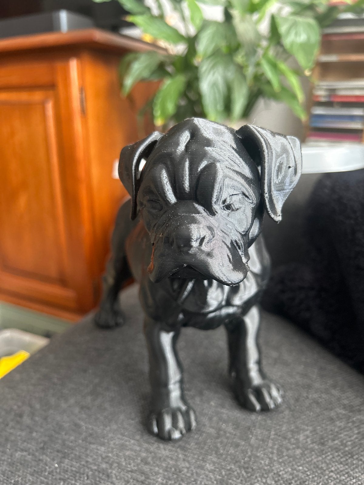 3D Geprint Hondenbeeldje - Boxer Pup, Ophalen of Verzenden, Zo goed als nieuw, Hond of Kat, Beeldje of Figuurtje