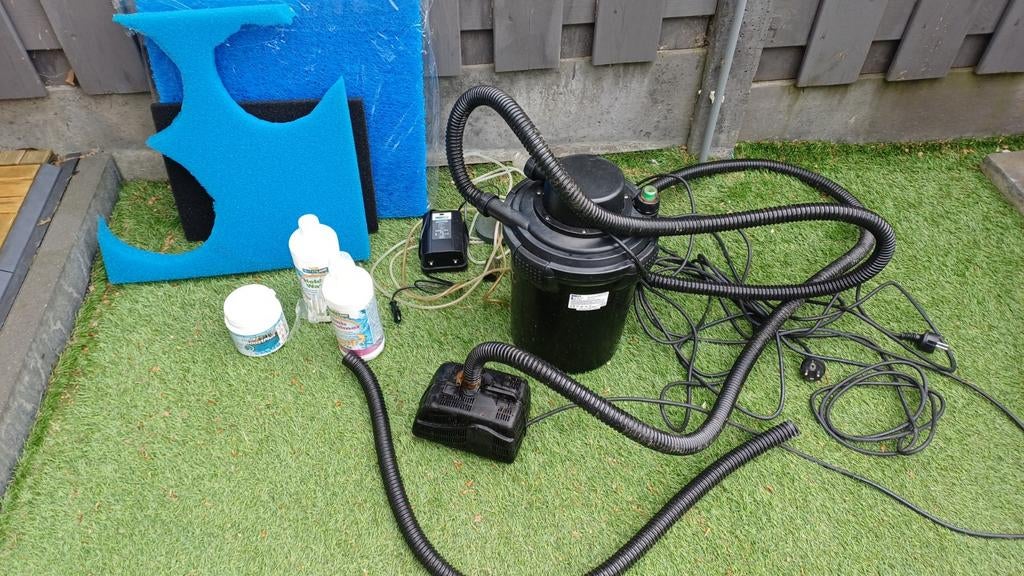 Vijverfilter+ toebehoren waterland, Tuin en Terras, Vijver-toebehoren, Ophalen, Gebruikt, Vijverfilter