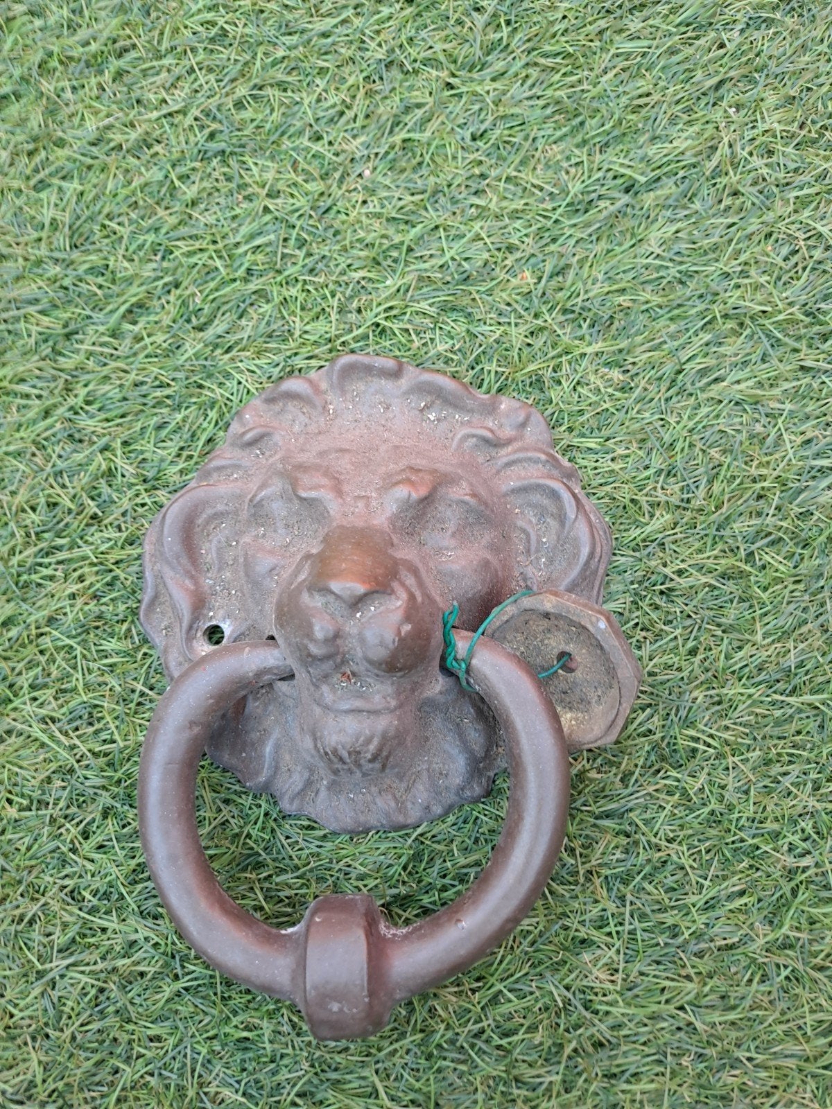 Antieke leeuwenkop deurklopper, Ophalen of Verzenden