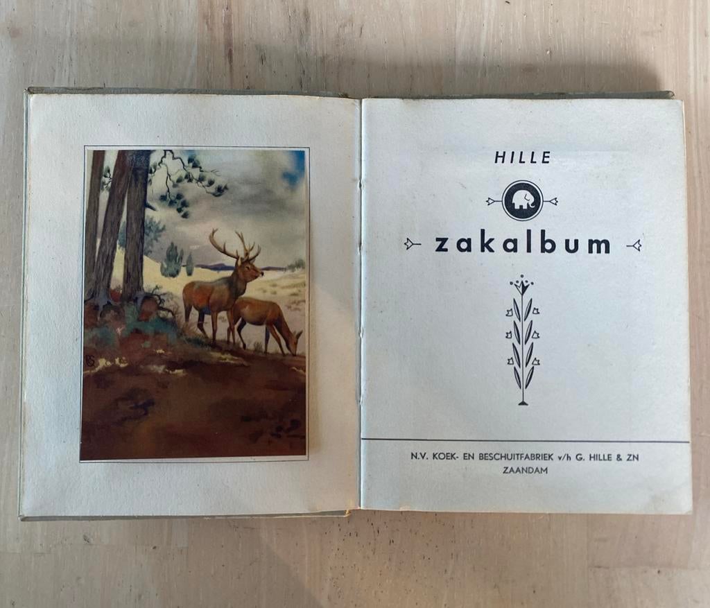 Hille Zakalbum "De Hoge Veluwe" - Vintage Plaatjesalbum, Boeken, Prentenboeken en Plaatjesalbums, Ophalen of Verzenden, Gelezen