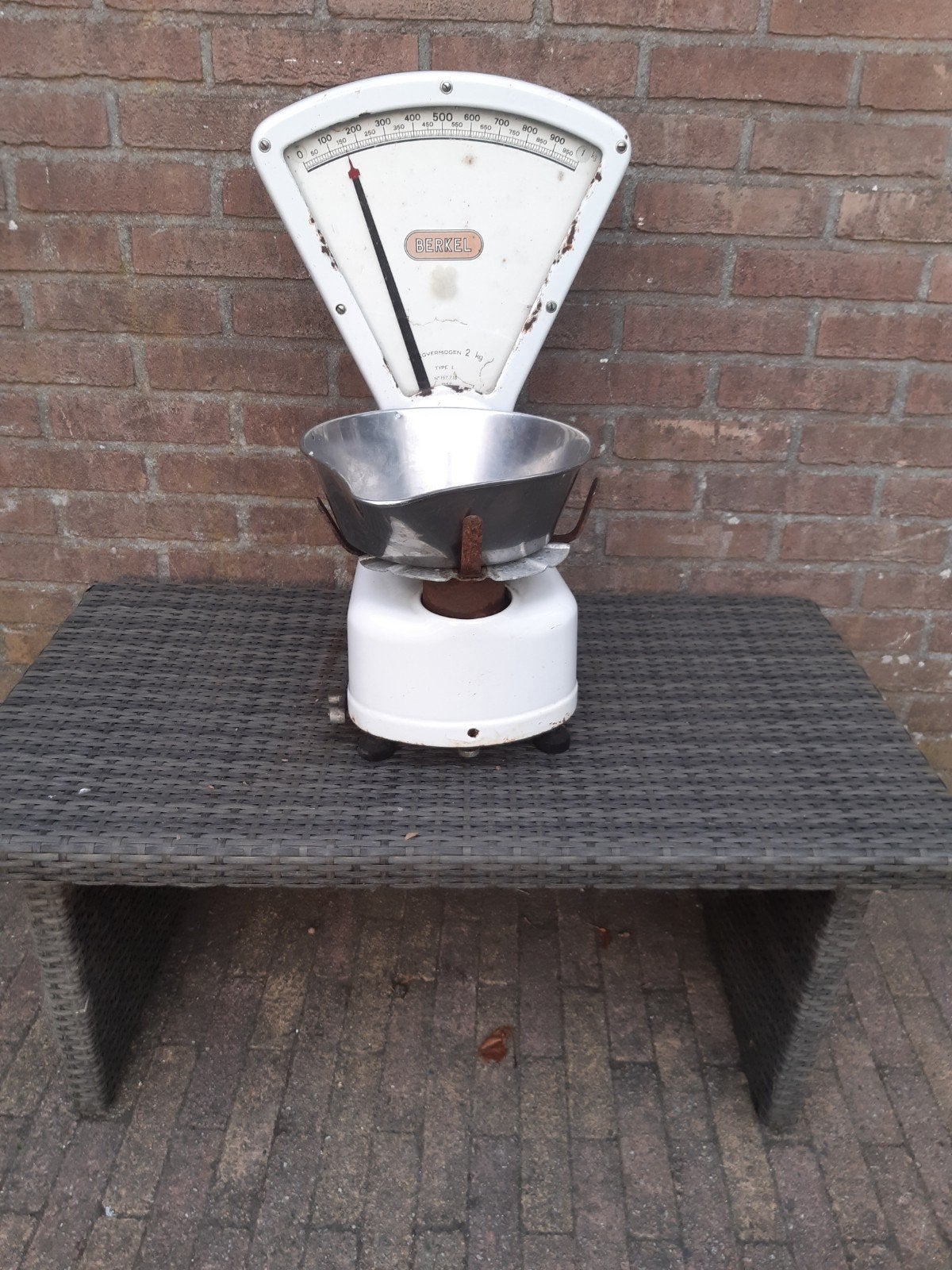 vintage weegschaal merk Berkel, Ophalen