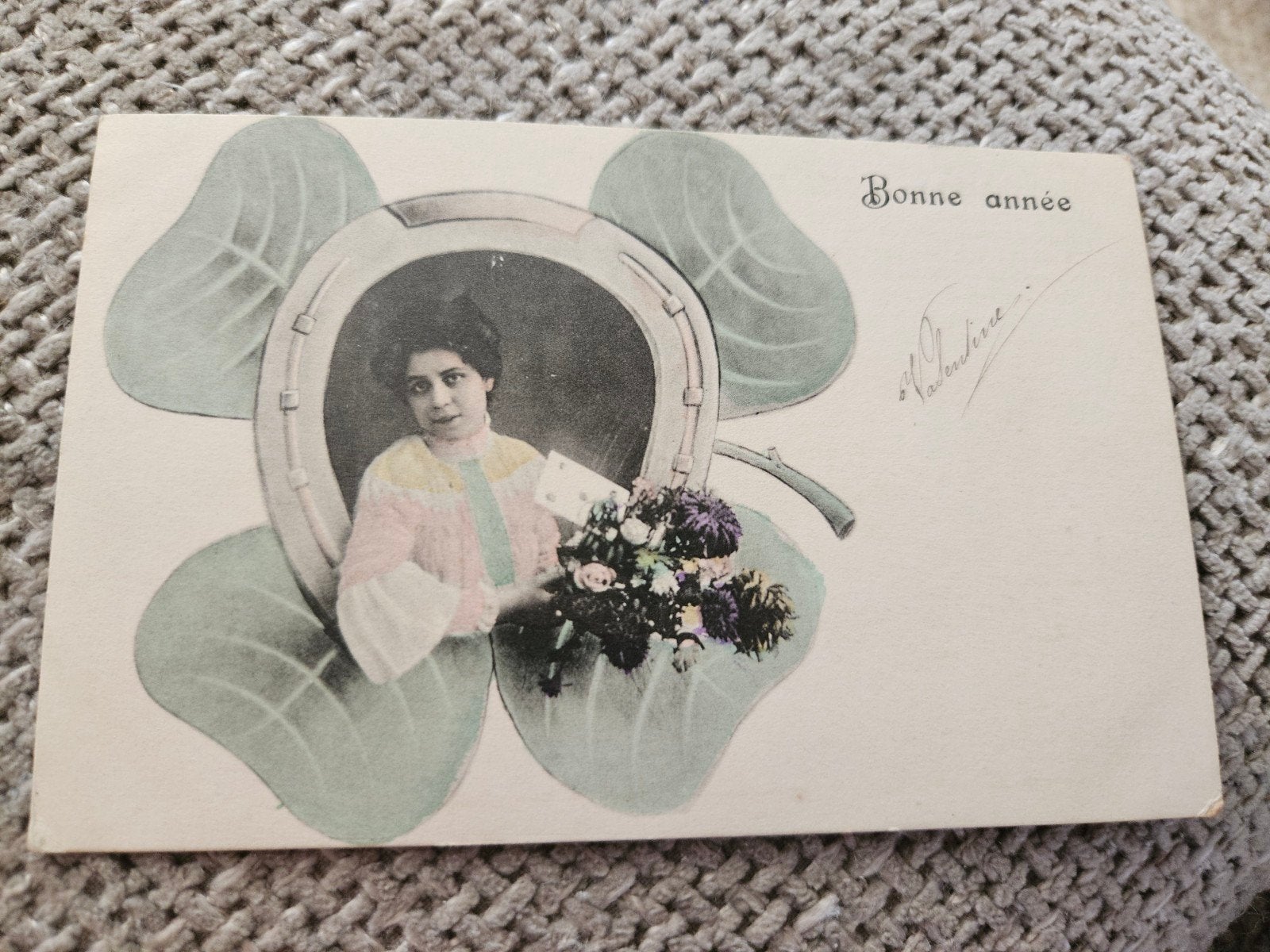 klavertje vier dame brocante, Ophalen of Verzenden