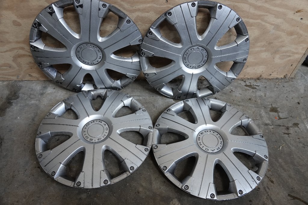 Zilveren wieldoppen set 15 inch, Ophalen, Gebruikt