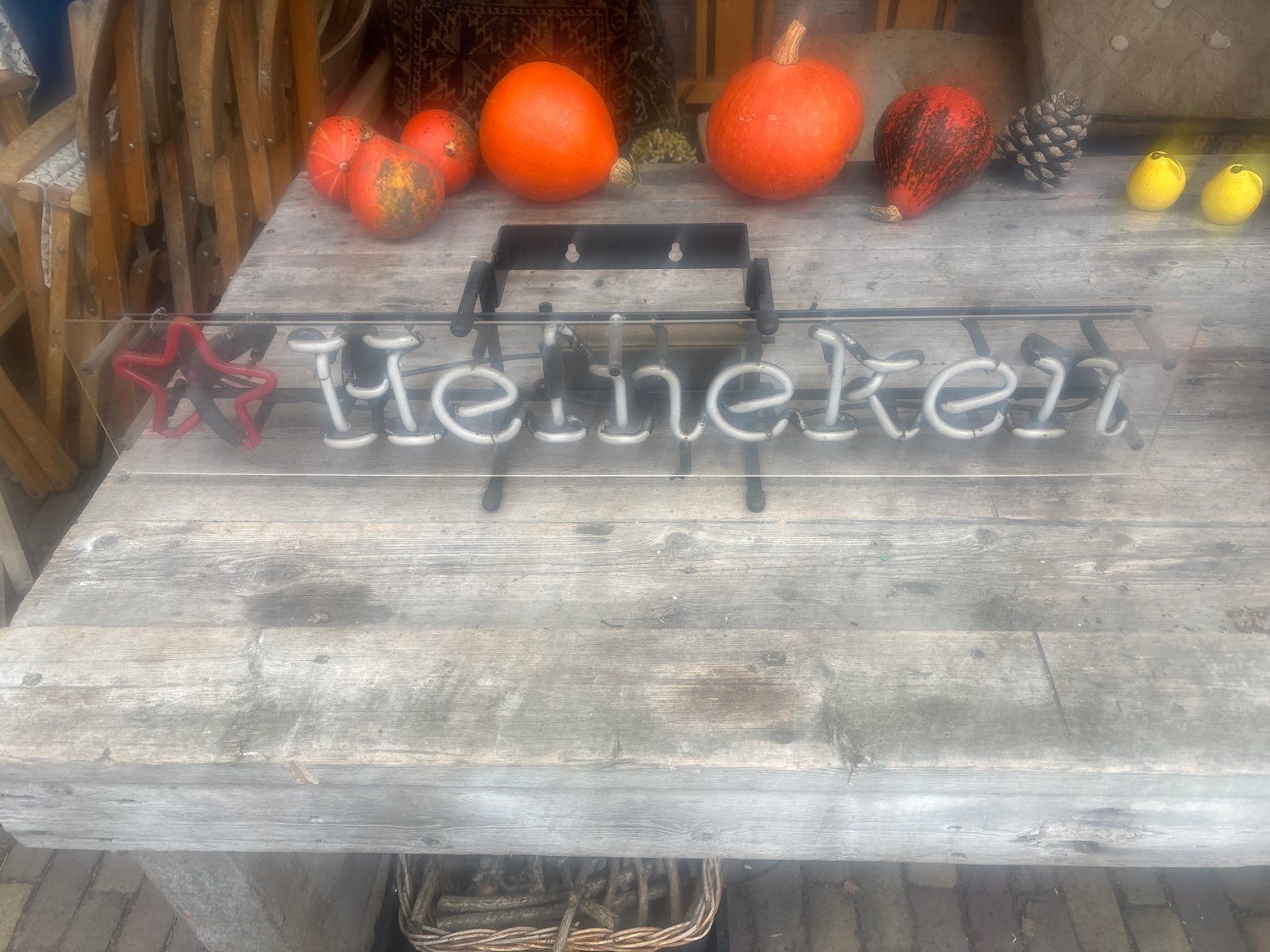 Heineken Neon Reclamebord - Uniek Bar Decoratie, Ophalen