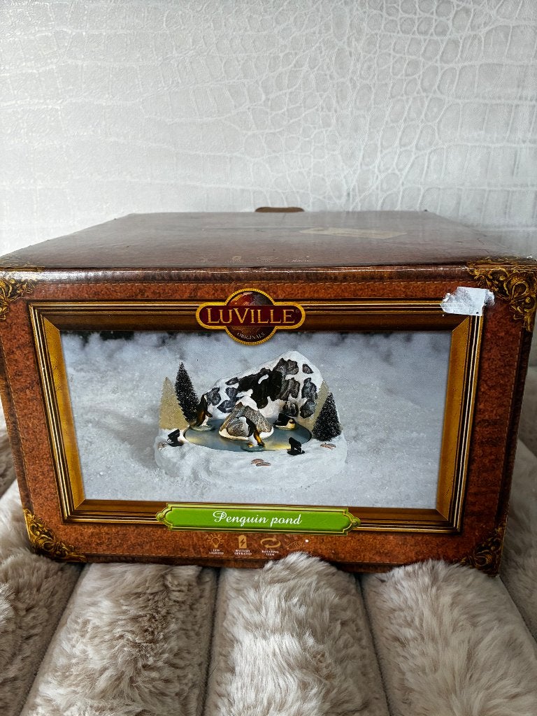 Luville kerstdorp penguin pond, Ophalen, Zo goed als nieuw