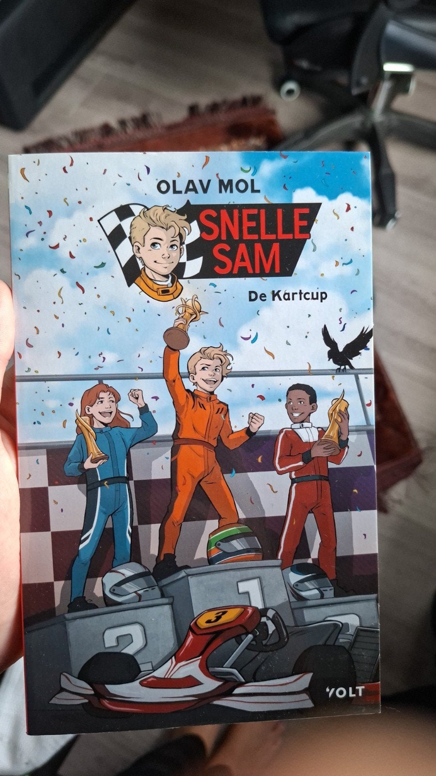 Snelle Sam: De Kartcup - Olav Mol (kinderboek), Ophalen of Verzenden, Zo goed als nieuw, Olav Mol, Fictie algemeen