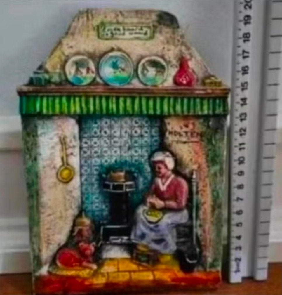 Brocante Vintage 3d tegel - Eigen haard- ook Verzenden, Ophalen