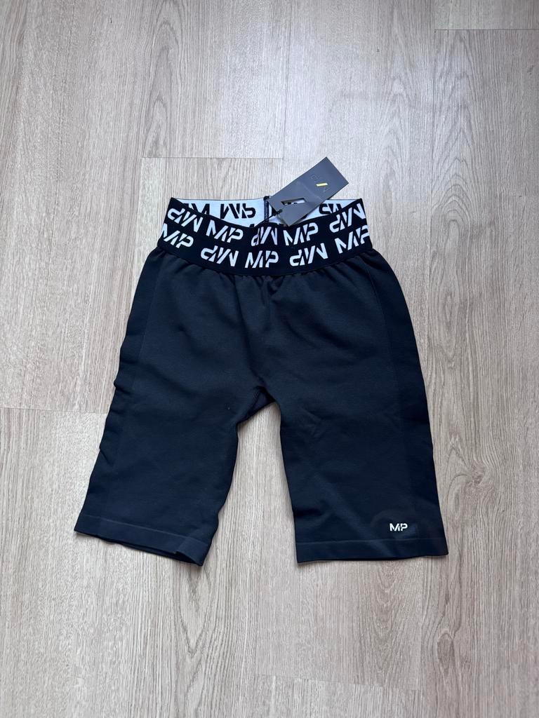 MP biker short gym broekje maat S met prijskaartje, Ophalen, Nieuw, Zwart, Fitness of Aerobics