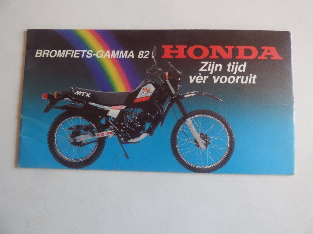 HONDA BROMFIETSEN GAMMA 1982 FOLDER, Ophalen of Verzenden, Zo goed als nieuw
