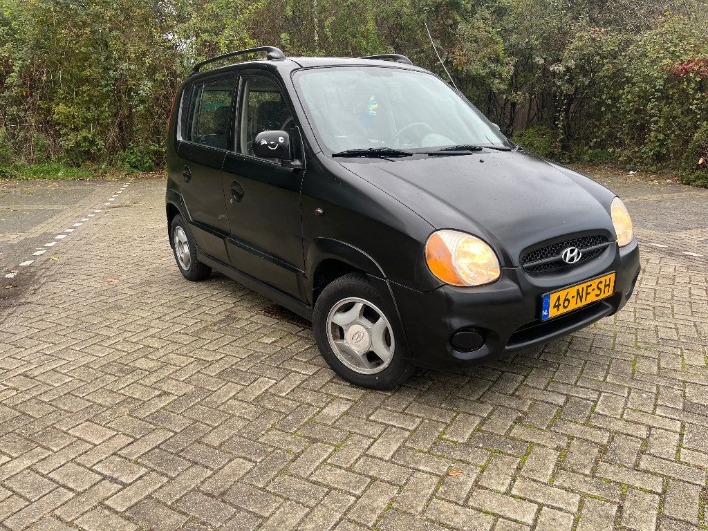 Hyundai Atos 1.0 I 2003 Zwart, Voorwielaandrijving, Stof, 4 cilinders, Zwart