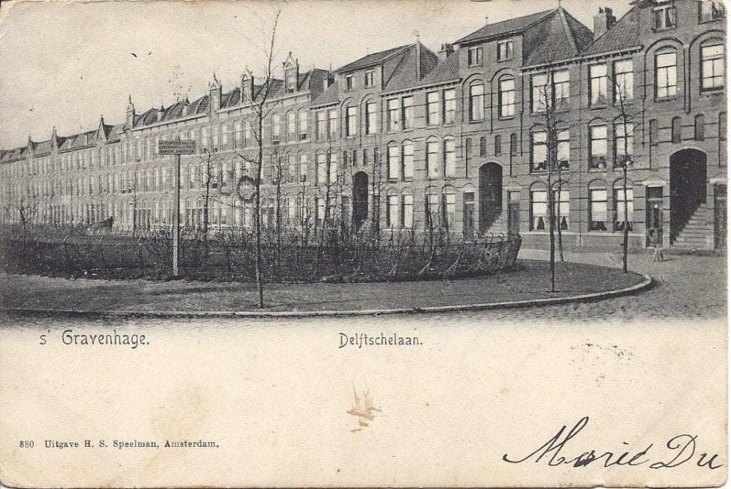 's Gravenhage, Delftschelaan, gelopen 1904, Ophalen of Verzenden, Voor 1920, Gelopen, Zuid-Holland