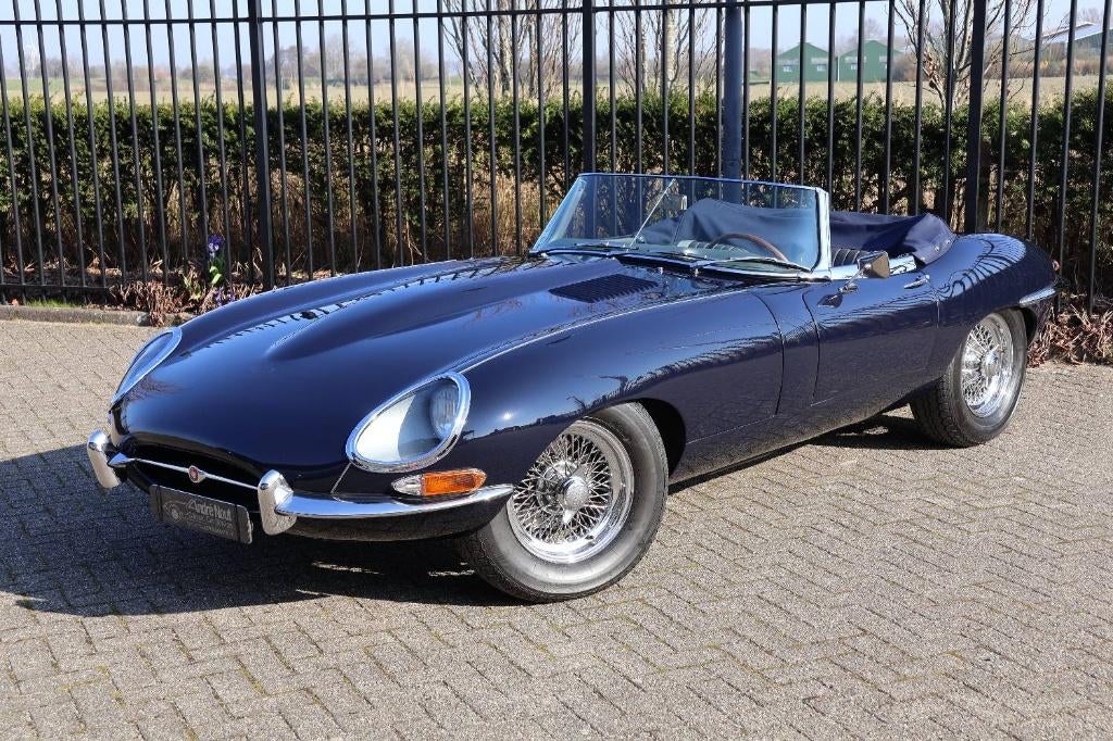 Jaguar E-Type serie 1 4.2 OTS cabriolet 1966 Blauw, 1300 kg, 4200 cc, Cabriolet, Blauw
