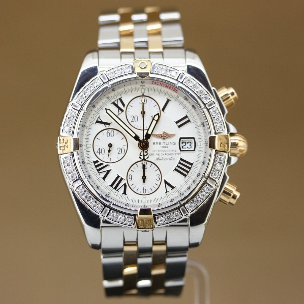 Breitling Chronomat Evolution C13356 Full Set, Staal, Gebruikt, Breitling, Polshorloge
