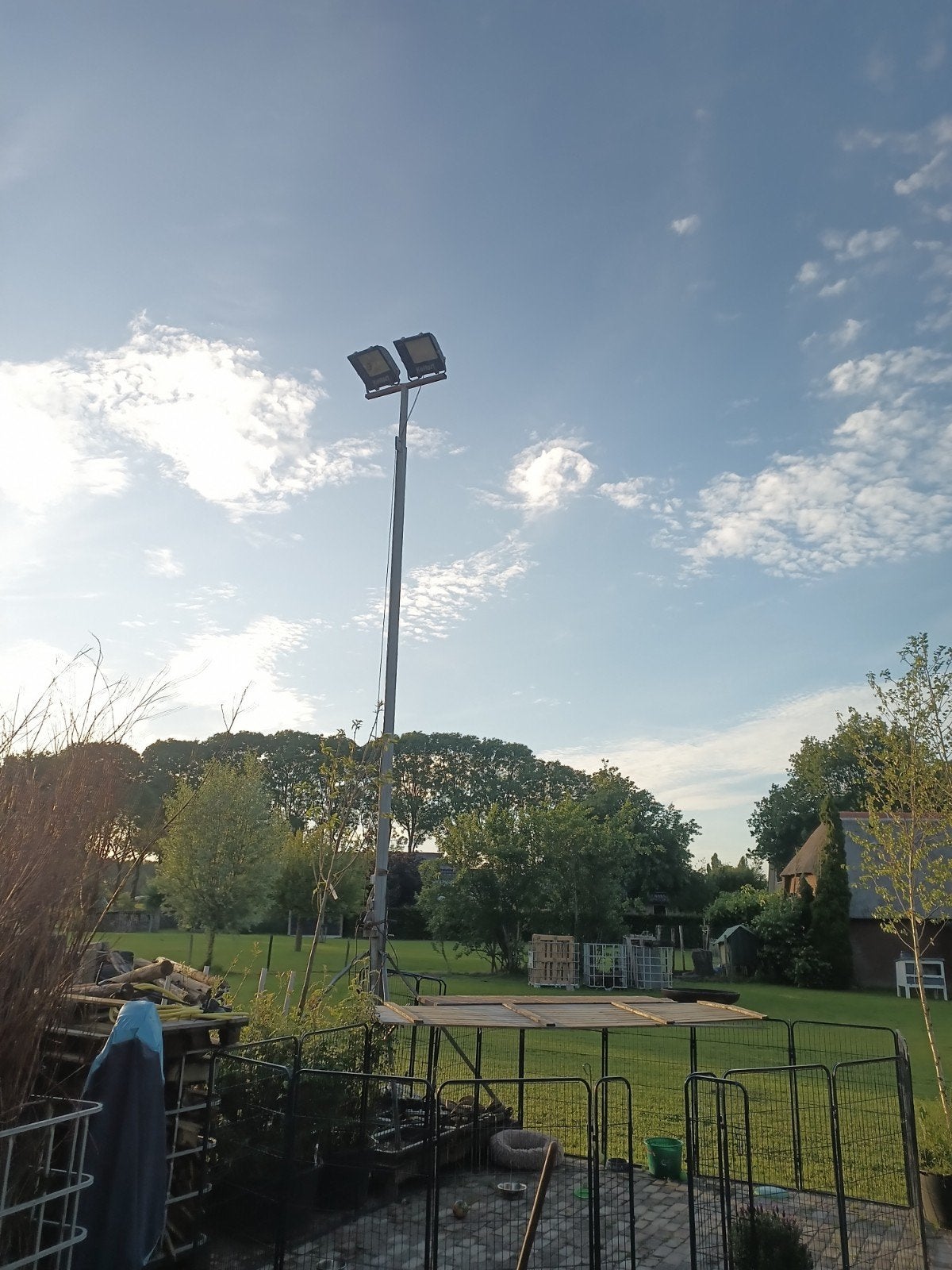 Lichtmast 6 tot 10 a 12 meter uitschuifbaar, Ophalen of Verzenden, Overige typen