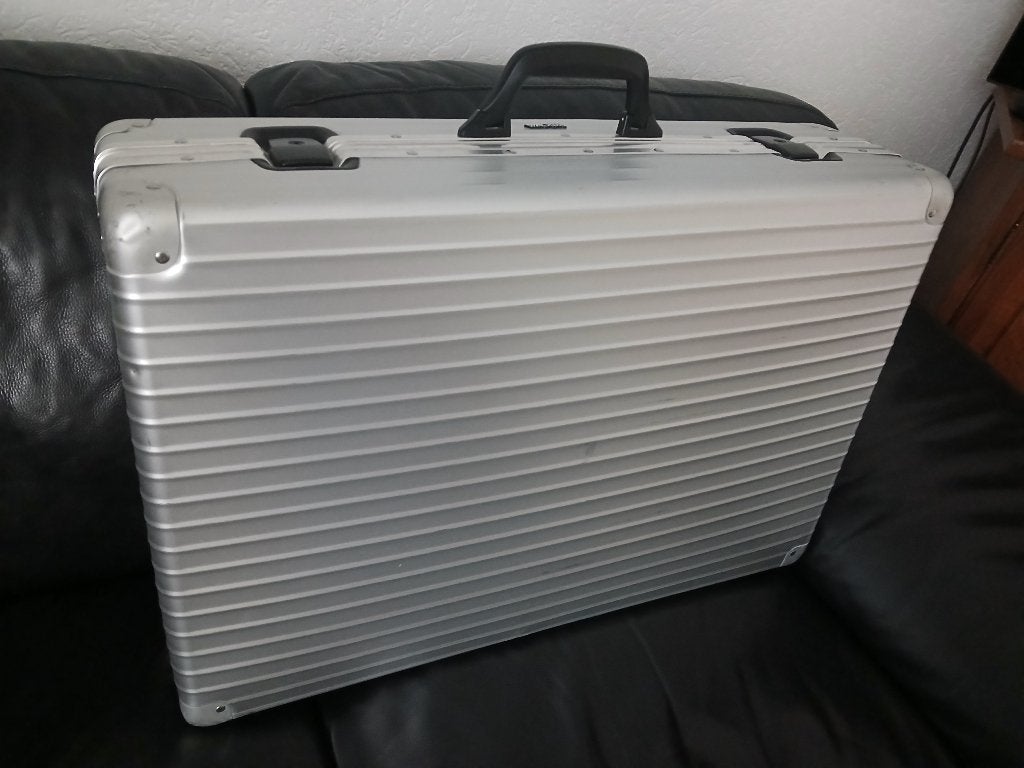 Rimowa aluminium koffer, Gebruikt, Slot, Minder dan 50 cm, Ophalen of Verzenden