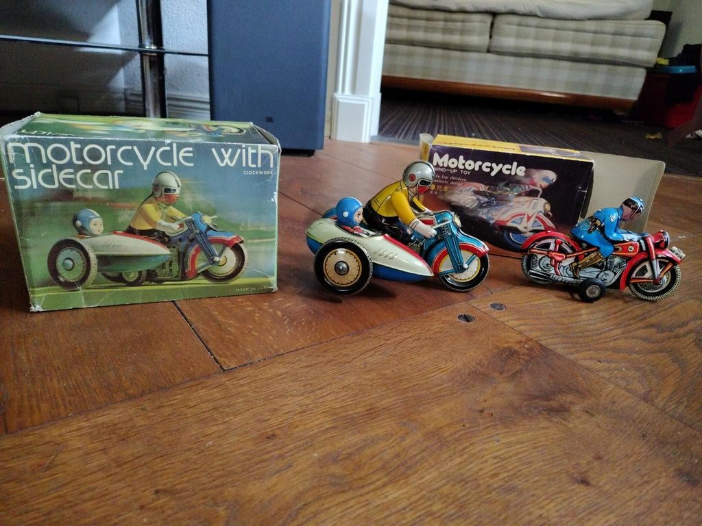 Motorcycle with sidecar speelgoed, Ophalen of Verzenden