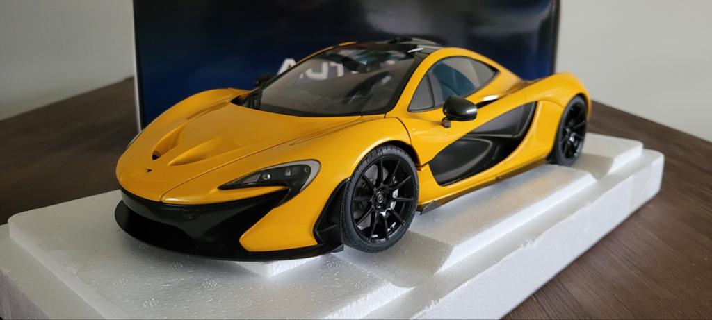 Autoart 1:12 Mclaren P1 Volcano yellow 12242, Hobby en Vrije tijd, Modelauto's | 1:18, Ophalen of Verzenden, Nieuw, Auto, Autoart