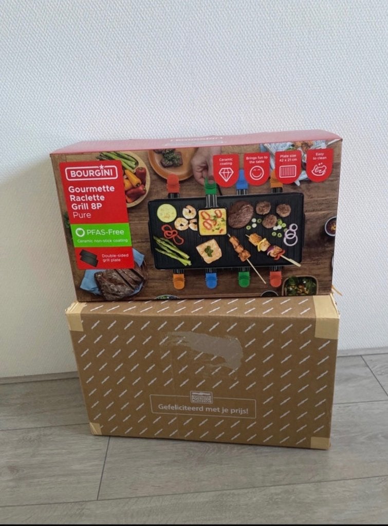 Gourmette Raclette Grill 8p, Ophalen of Verzenden, Nieuw, 4 t/m 7 personen