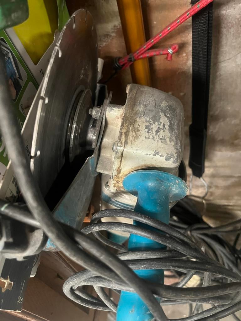 Oude haakse slijper met zaagblad, Ophalen, Gebruikt, Minder dan 600 watt, Overige typen