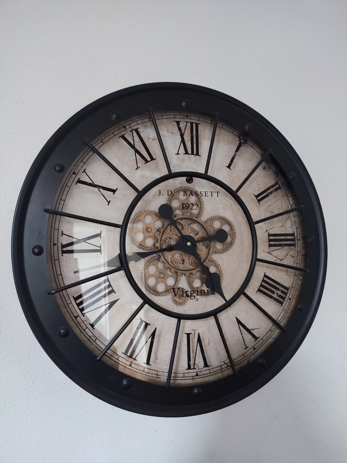 Wandklok in industriële stijl
Diameter 59 cm, Ophalen, Wandklok