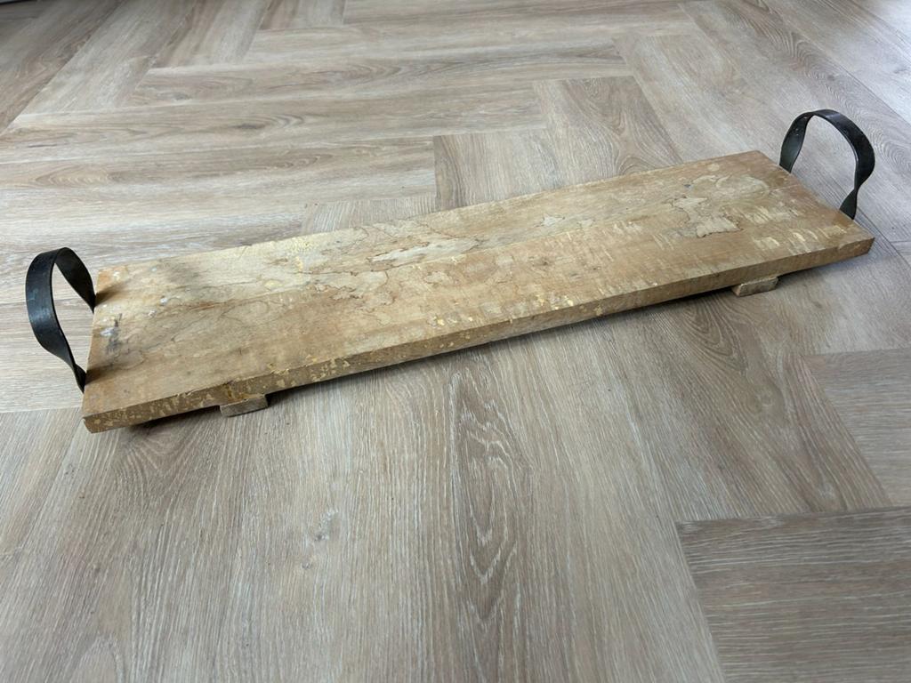 Houten borrelplank 70cm, Ophalen, Gebruikt, Rechthoekig, Hout