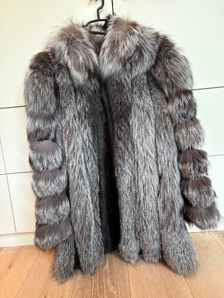 Bontjas vos, Kleding | Dames, Maat 38/40 (M), Zwart, Nieuw, Ophalen of Verzenden