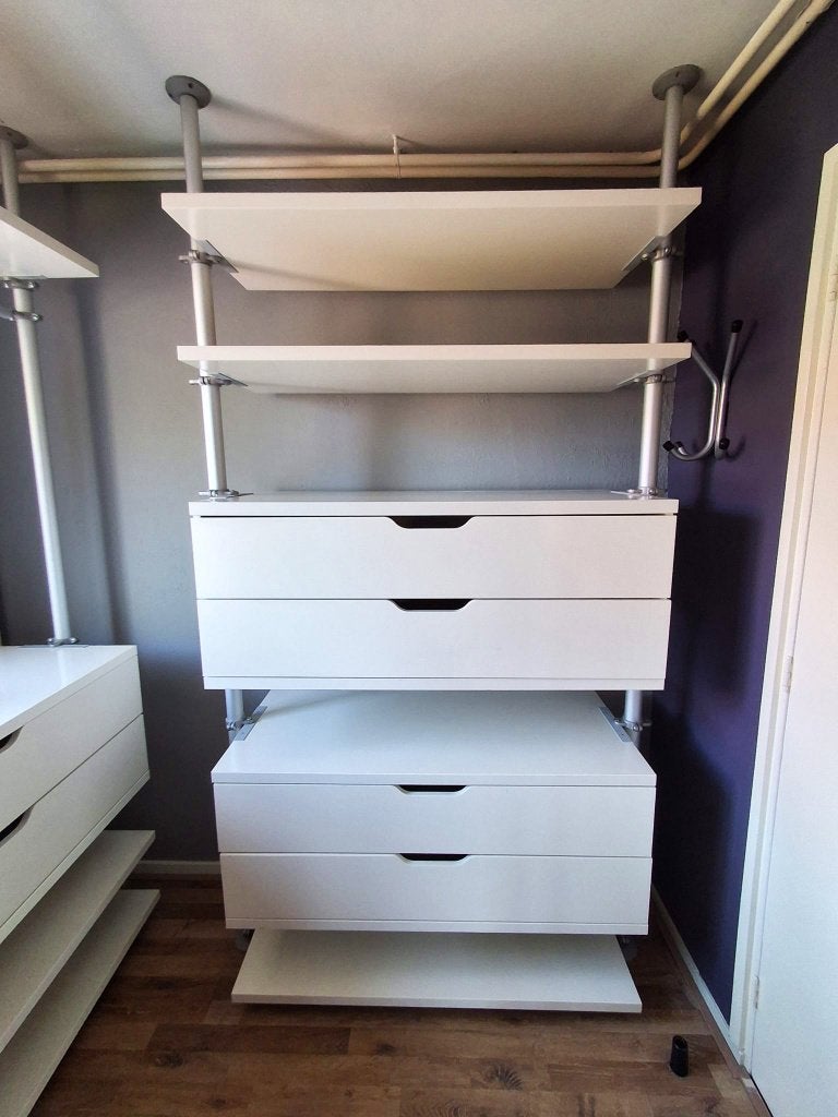 IKEA Stolmen - uitgebreid kastsysteem / kledingkast, Huis en Inrichting, Met lade(s), Gebruikt, 100 tot 150 cm, 200 cm of meer