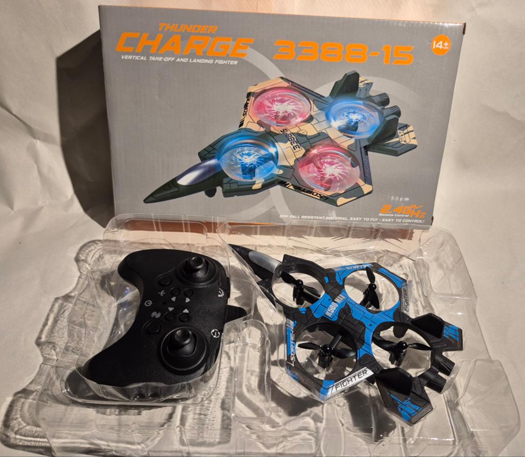 Thunder Charge 3388-15 Drone Vliegtuig met Afstandsbediening, Ophalen of Verzenden, Nieuw