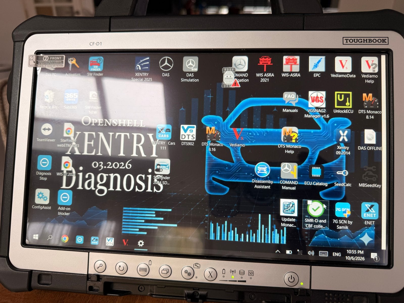 Mercedes Benz XENTRY 2026 MB C6 Diagnose Systeem, Ophalen, Zo goed als nieuw