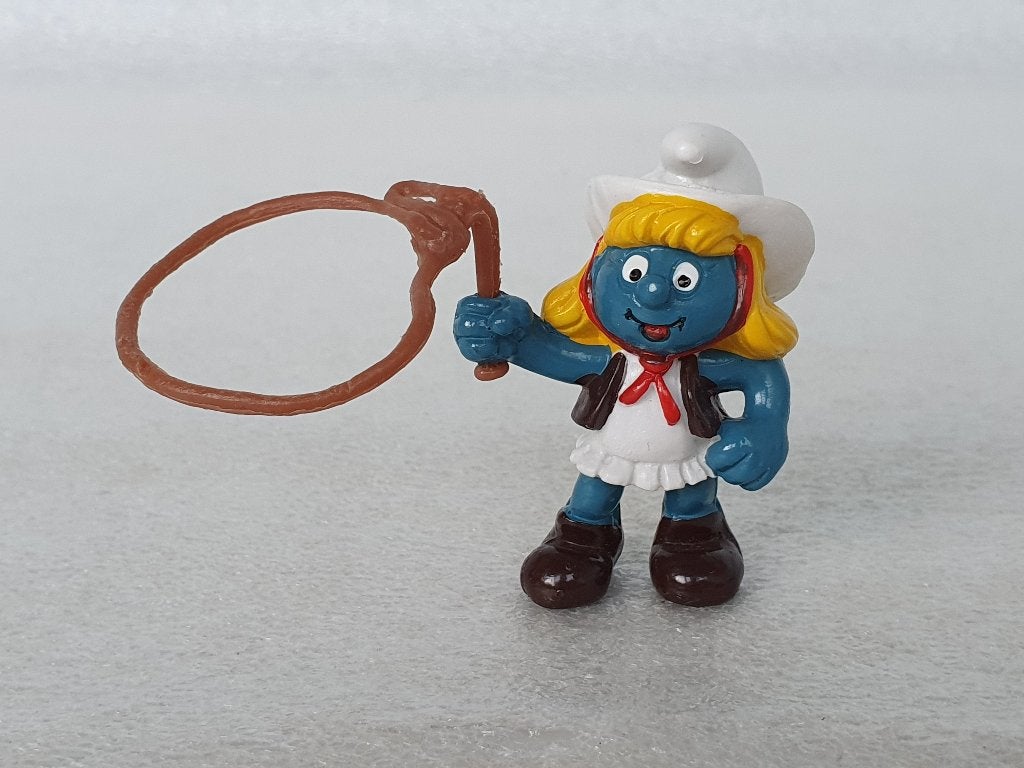 Smurfen: Cowgirl Smurfin (Schleich), Verzamelen, Smurfen, Ophalen of Verzenden, Gebruikt, Smurfin, Poppetje, Figuurtje of Knuffel