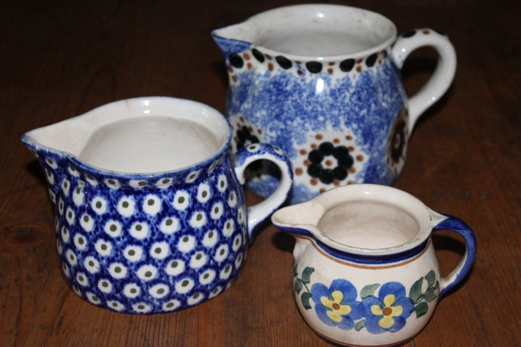 3 Kannetjes, antiek, Bunzlau, Ophalen of Verzenden