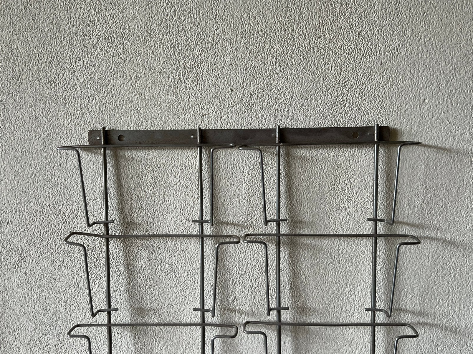Vintage metalen wenskaartenrek, Diversen, Wenskaarten, Ophalen, Gebruikt