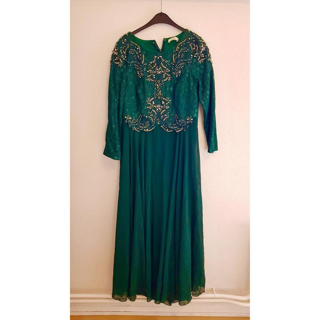 Dames avondjurk abiye feestjurk, Kleding | Dames, Gelegenheidskleding, Ophalen, Zo goed als nieuw, Maat 46/48 (XL) of groter, Galajurk