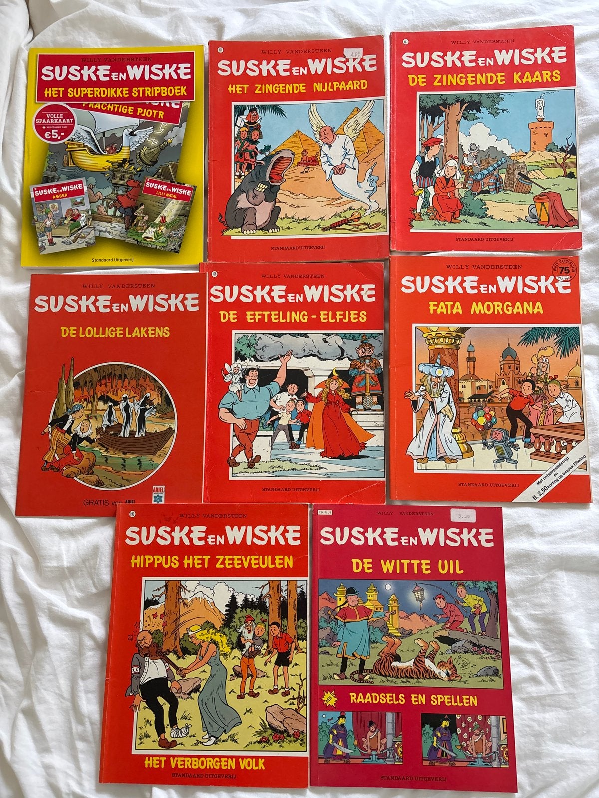 Suske en Wiske stripboeken collectie - 8 stuks, Meerdere stripboeken, Ophalen of Verzenden, Gelezen