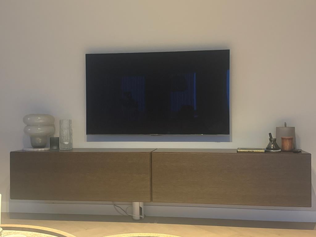 BoConcept lugano wandkast - Donker eiken japandi  zgan, Ophalen, Zo goed als nieuw, Overige houtsoorten, 100 tot 150 cm