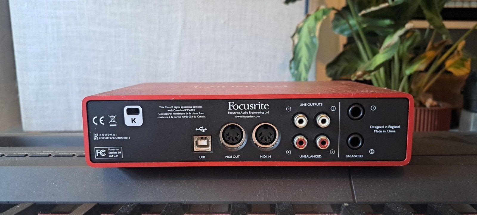 Focusrite Scarlett 2i4 USB Audio Interface 2nd gen, Muziek en Instrumenten, Ophalen of Verzenden, Gebruikt