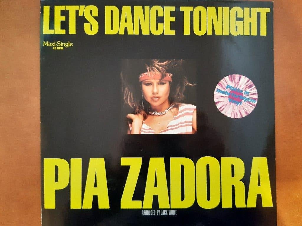 Pia Zadora - Let's Dance Tonight (Maxi, Coloured vinyl), Gebruikt, Maxi-single, Ophalen of Verzenden, Pop