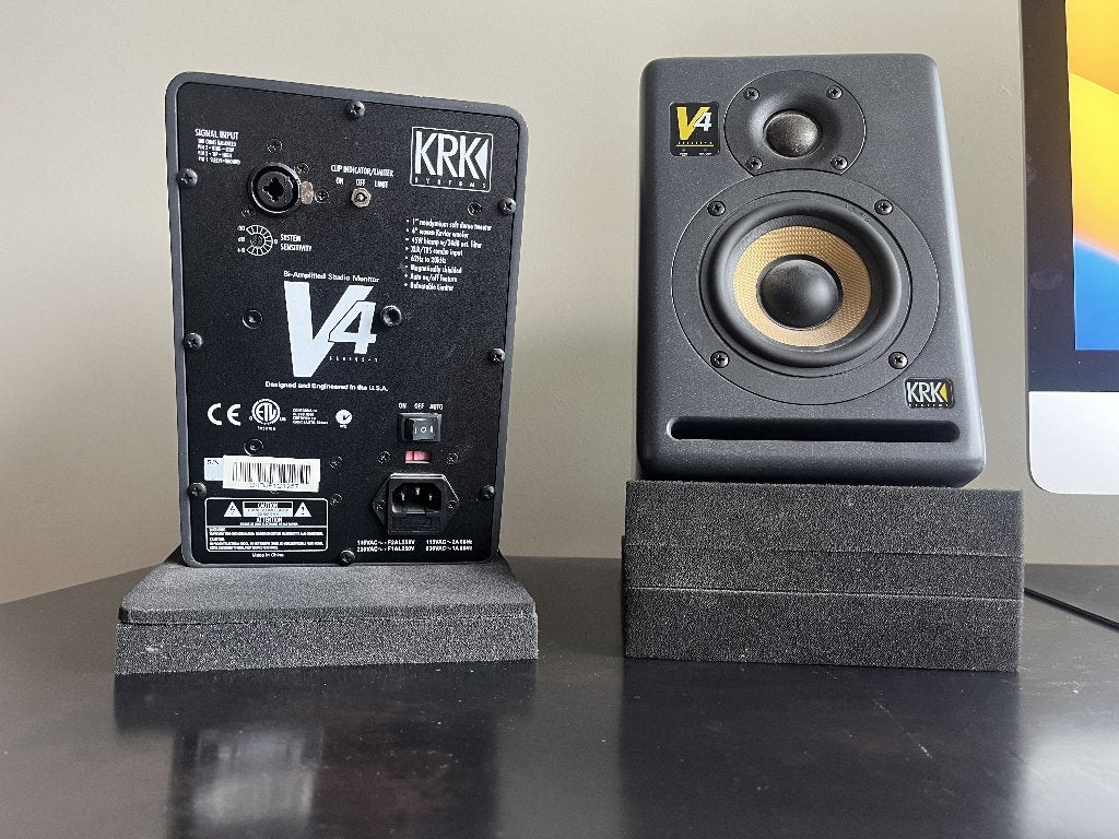 KRK V4 series 2 studiomonitors, Audio, Tv en Foto, Luidsprekers, Overige typen, Zo goed als nieuw, Minder dan 60 watt, Ophalen