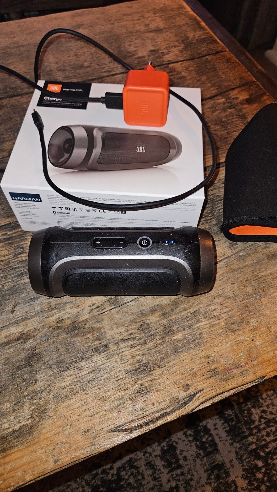 JBL Charge Draagbare Bluetooth Speaker - Shadow Edition, JBL, Ophalen of Verzenden, Zo goed als nieuw, Draagbare speaker