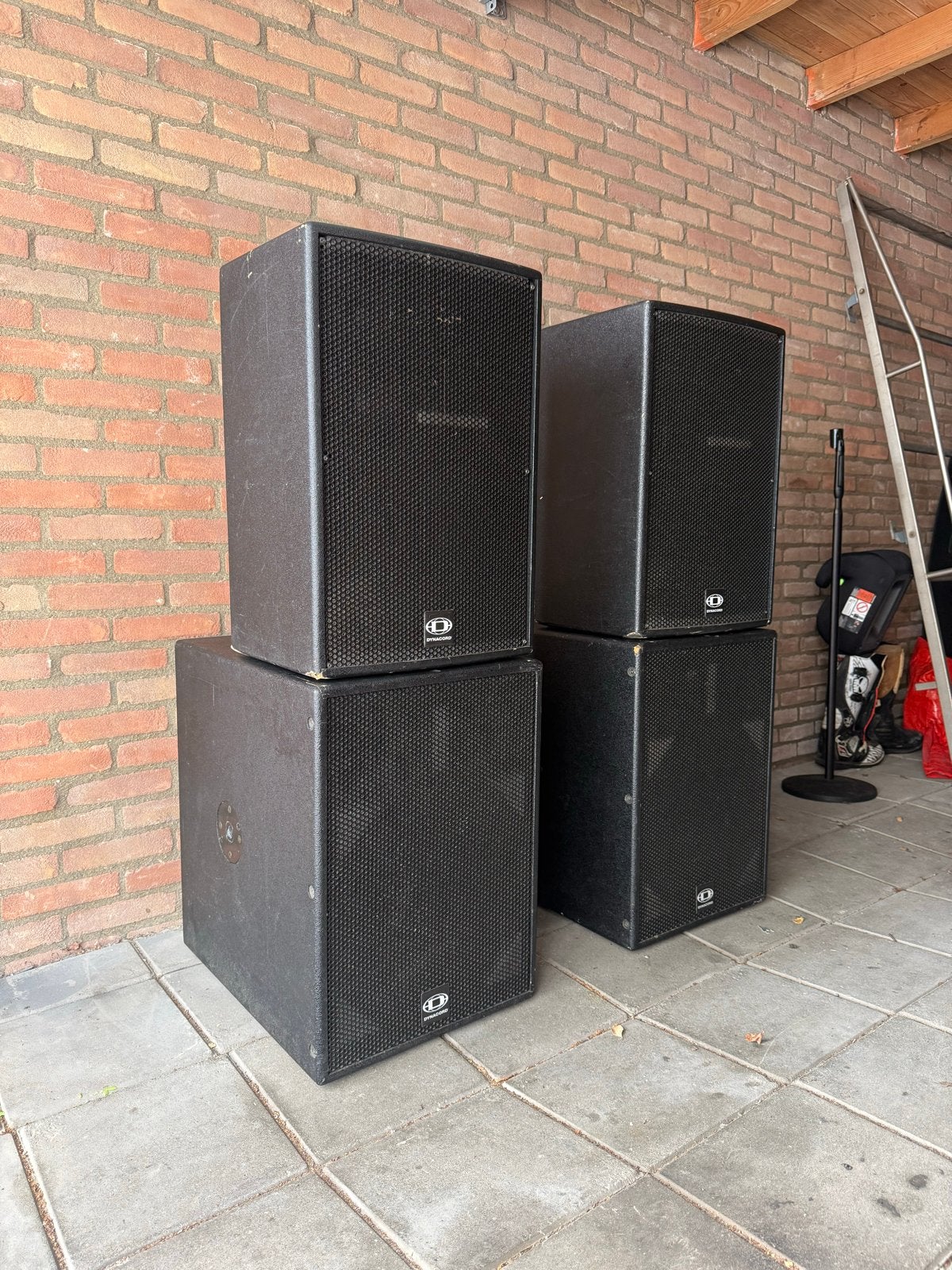 Dynacord CP 15-1 en CP 12-3 Speakerset, Gebruikt, Speakerset, Ophalen, 150 watt of meer