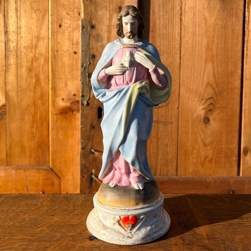 Beeld Jezus Heilig Hart origineel 22 cm hoog porselein, Ophalen of Verzenden