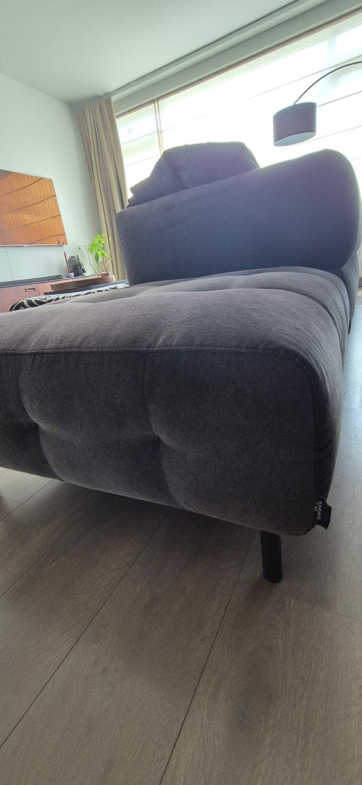 Woood Lloyd Hocker in Velvet Cast Iron - 45x90x90 cm, Ophalen, Gebruikt, Vierkant, 75 tot 100 cm