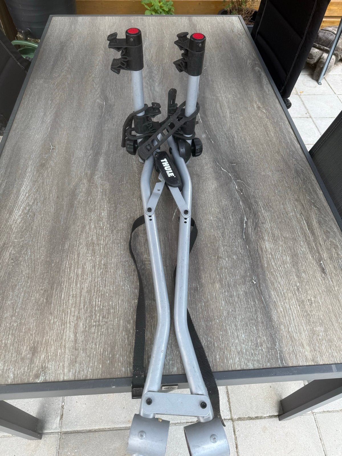 Thule Achterklepdrager voor 2 fietsen - Gebruikt, Auto diversen, Fietsendragers, Ophalen, 2 fietsen, Gebruikt, Achterklepdrager