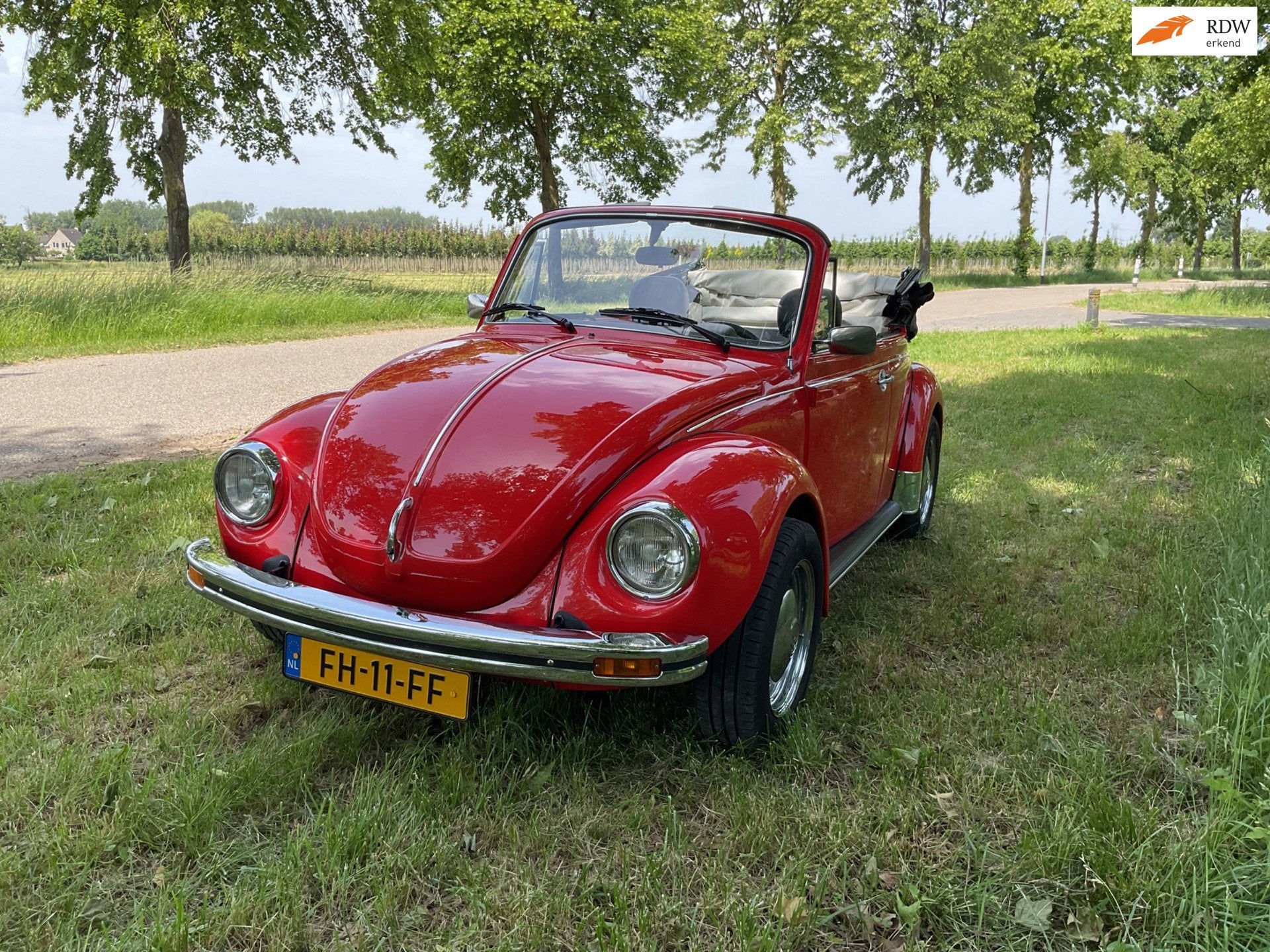 Volkswagen Kever Cabriolet 1303 LS, 1977, zeer mooi en goed!, Achterwielaandrijving, Gebruikt, 4 cilinders, Cabriolet