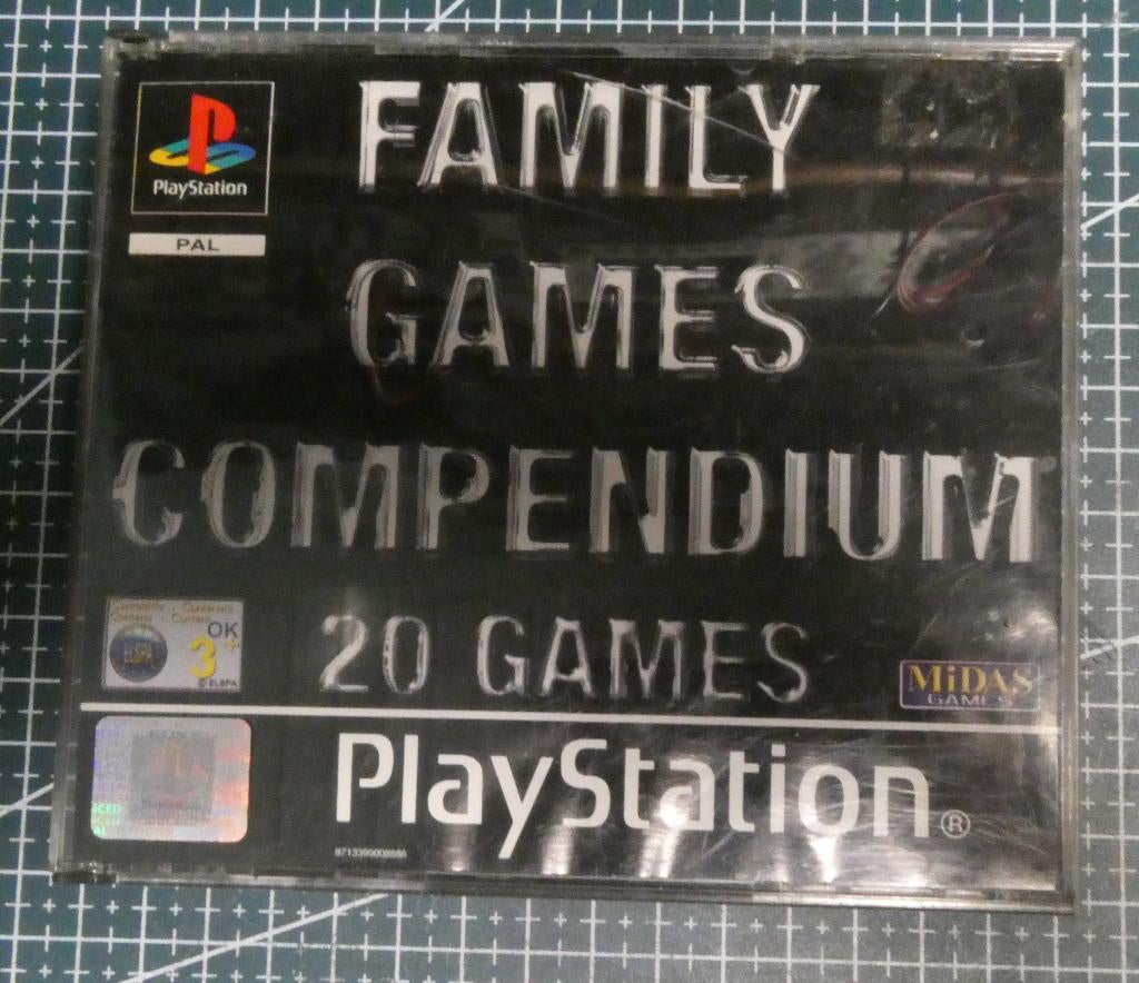 Sony Playstation Ps1 Family Games Compendium, Gebruikt, 1 speler, Racen en Vliegen, Ophalen of Verzenden
