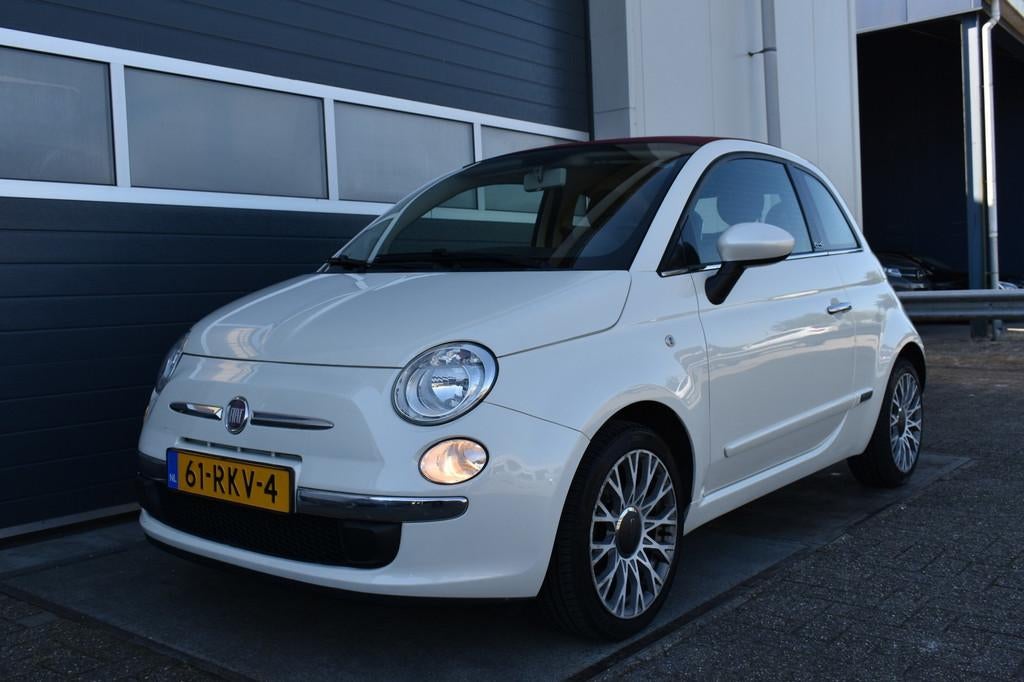 Fiat 500 C 1.2 Lounge automaat/ weinig km., Euro 5, Gebruikt, Cabriolet, Origineel Nederlands