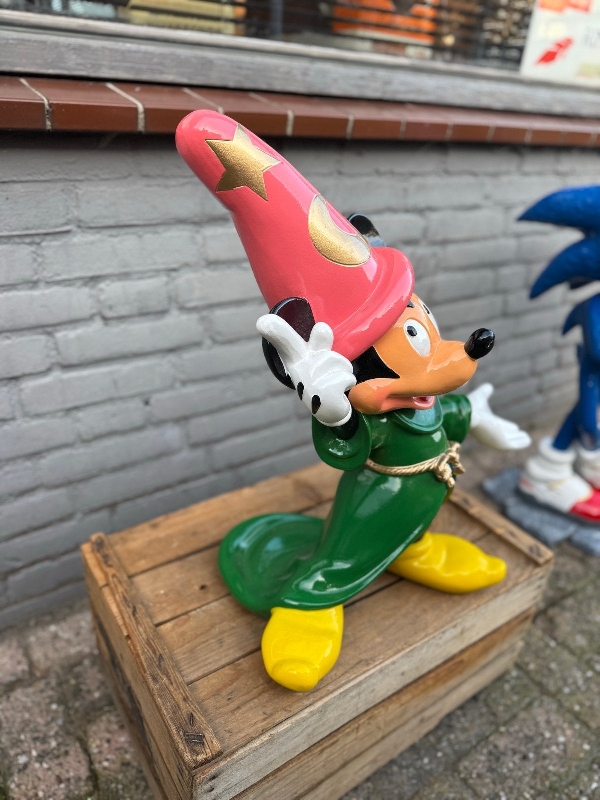 Mickey Mouse Fantasia beeld - Grote Disney Figuur, Ophalen, Beeldje of Figuurtje, ., Zo goed als nieuw