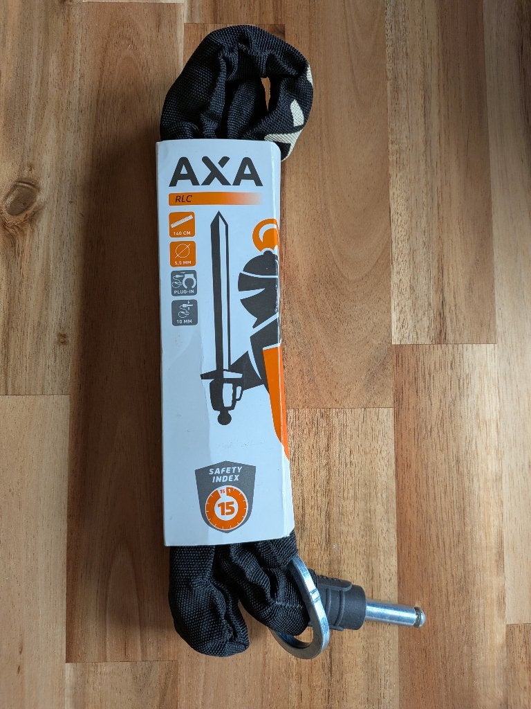 Axa insteekketting RLC Plus 140cm / 5,5mm dik, Ophalen, Nieuw, Kettingslot