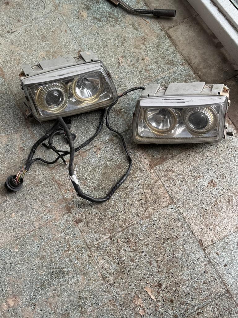 Koplampen Angel Eyes vw polo 94/99, Auto-onderdelen, Verlichting, Ophalen of Verzenden, Gebruikt, Volkswagen